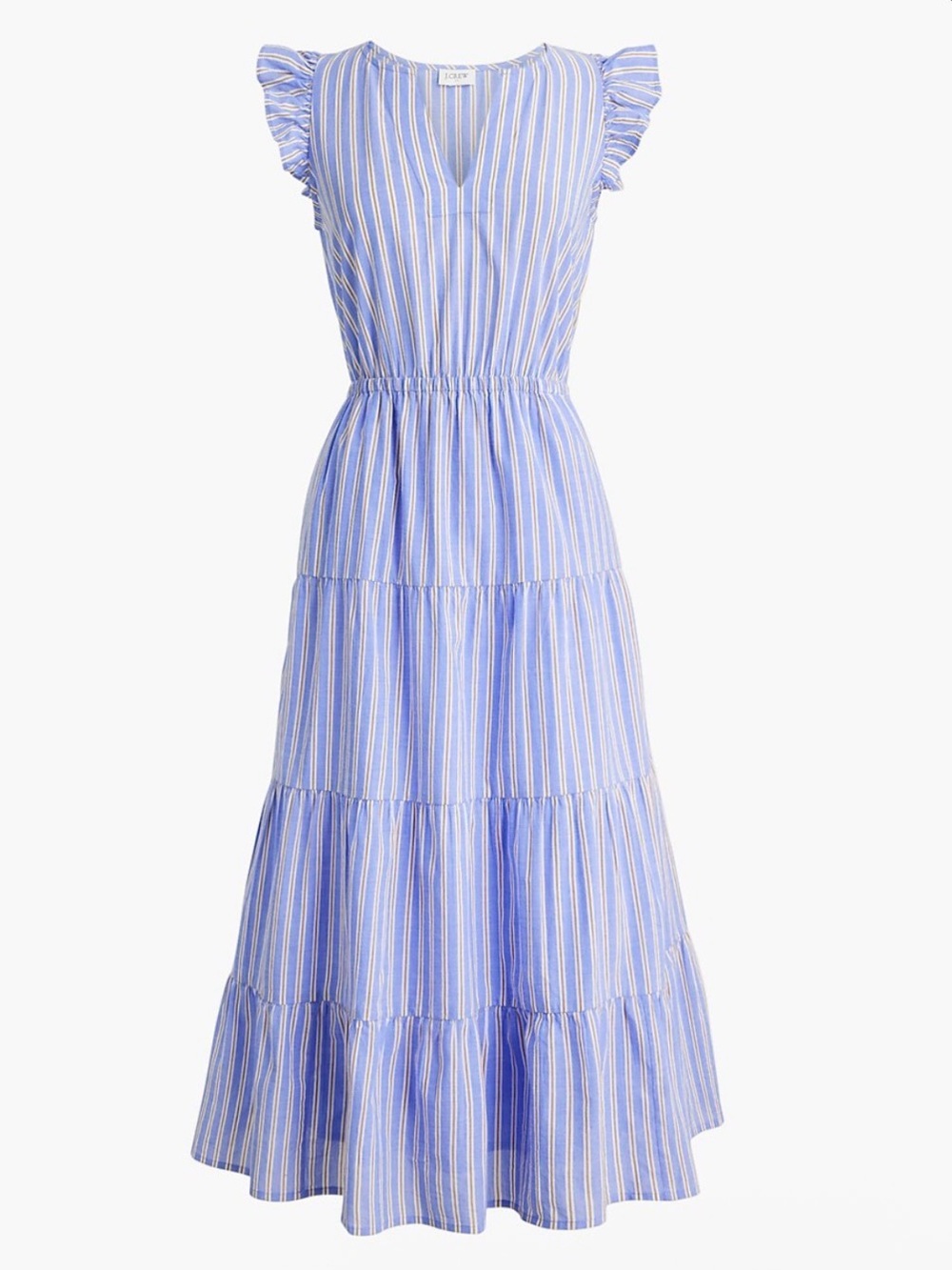 J Crew Striped Blue Dress